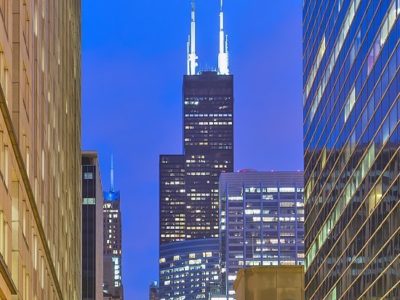 FTB 205 & FTB 302 beacons light Chicago's Willis Tower | Sears Tower