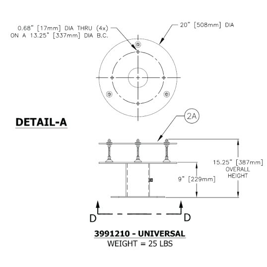 Universal Mounting Bracket Datasheet for Wind Systems | Flash Technology