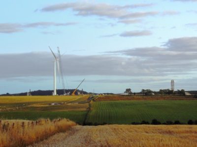 wind farm construction lighting