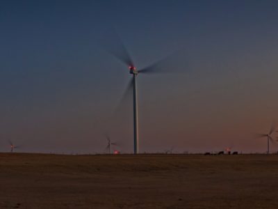 Thunder Ranch supplies the energy to brew Budweiser and is FTS 370i wind farm lighting