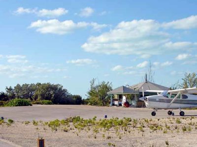 An A704 solar runway light installed at a Bahamas airport