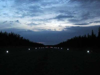 Tsay Keh Dene runway lighting