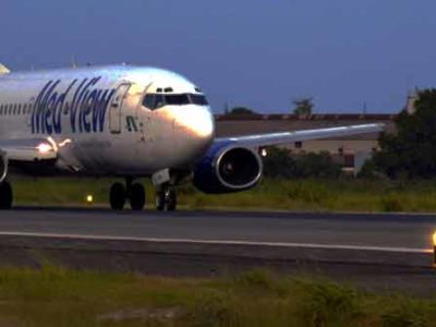 Solar runway lights installed at a Nigerian airport